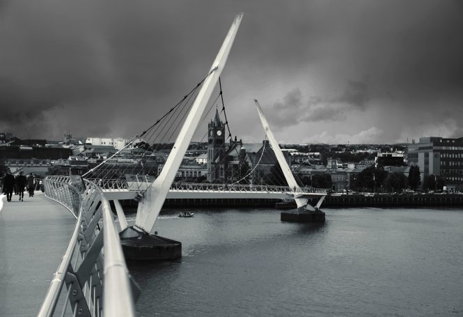 Peace Bridge, Derry by Denis Taylor